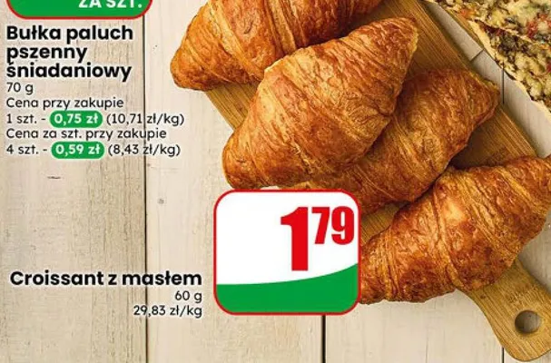 Bułka paluch pszenny śniadaniowy promocja w Dino