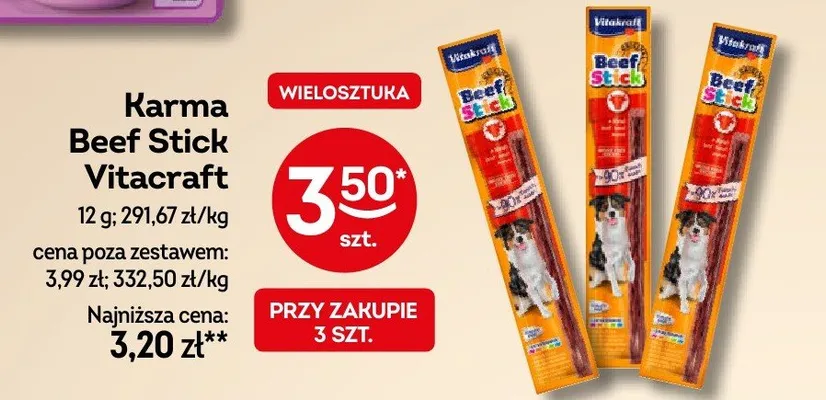 Karma Beef Stick promocja w Żabka