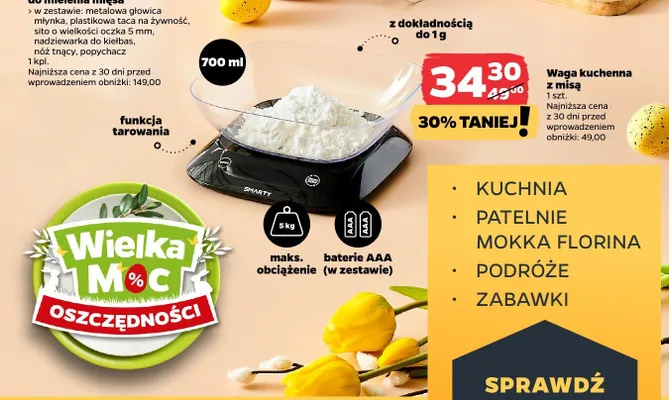 Waga kuchenna z misą promocja w Netto