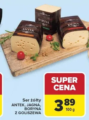 Ser żółty Antek, Jagna, Boryna z Goliszewa promocja w Carrefour