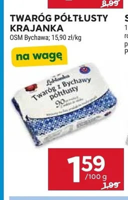 Twaróg półtłusty Krajanka OSM Bychawa promocja w Stokrotka