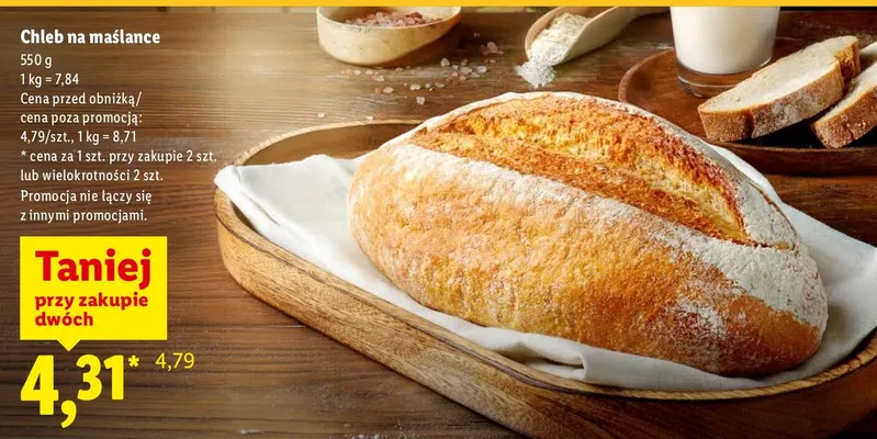 Chleb na maślance promocja w Lidl