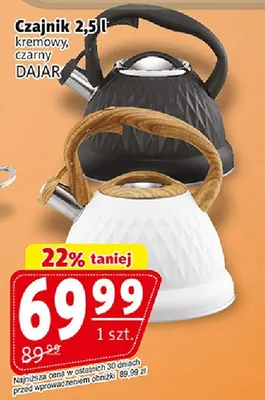 Czajnik 2,5 l Dajar promocja w Prim Market
