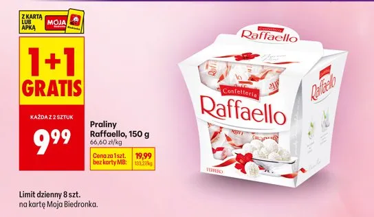 Praliny Raffaello promocja w Biedronka