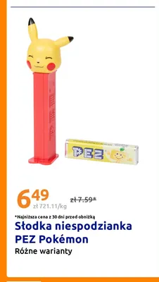 Słodka niespodzianka PEZ Pokémon promocja w Action