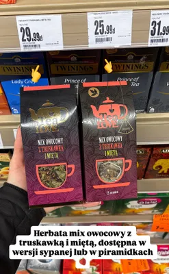 Herbata mix owocowy z truskawką i miętą Lady Grey Tea promocja w Intermarche