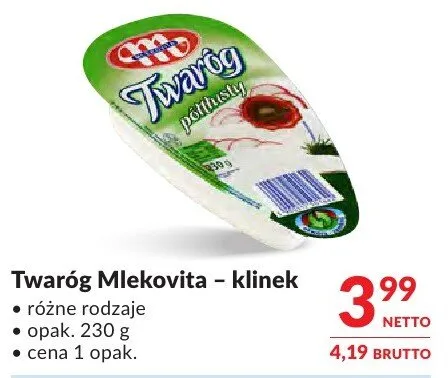 Twaróg Mlekovita – klinek promocja w Makro