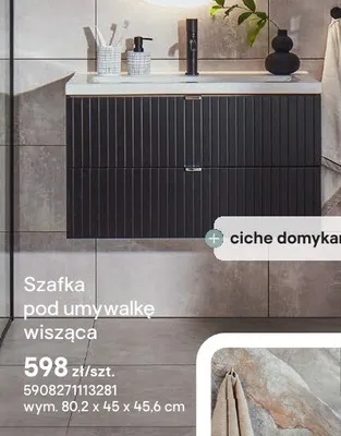 Szafka pod umywalkę wisząca Listrado promocja w Castorama