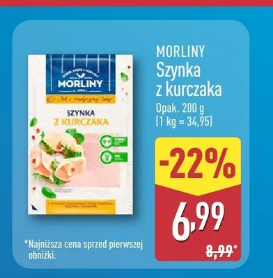 Szynka z kurczaka Morliny promocja w Aldi
