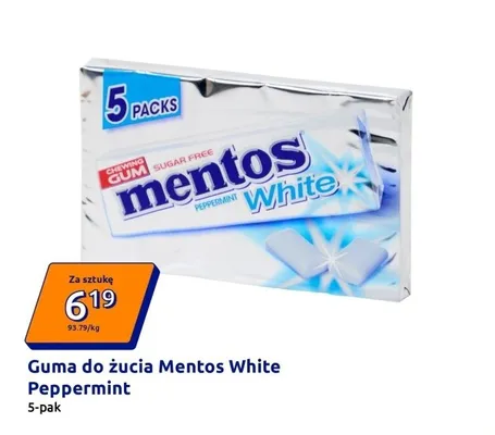 Guma do żucia White Peppermint 5-pak promocja w Action