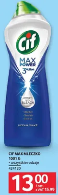 Cif Max mleczko czyszczące 1001G promocja w Selgros