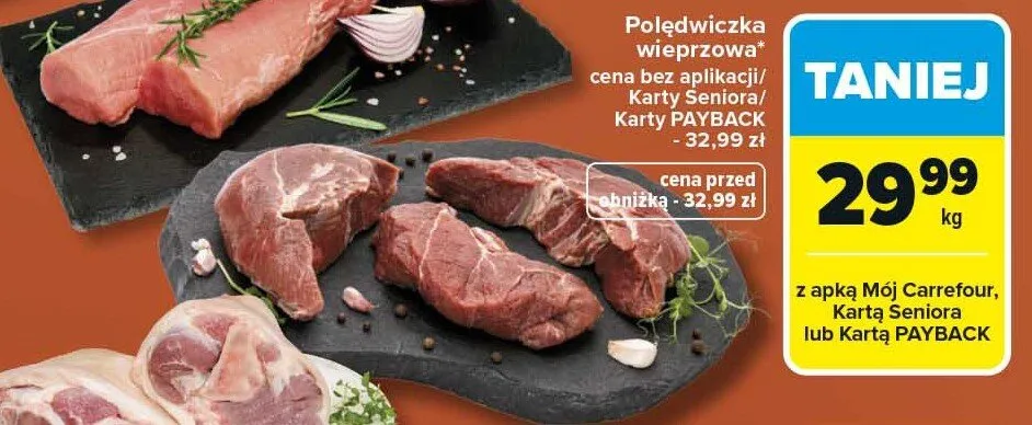 Polędwiczka wieprzowa promocja w Carrefour Market