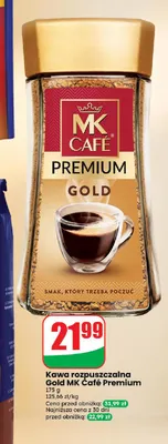 Kawa rozpuszczalna Gold MK Café Premium promocja w Dino