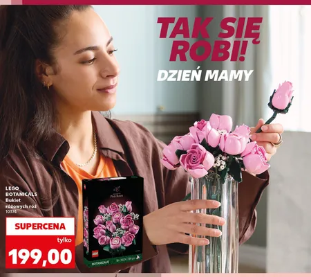 Klocki LEGO BOTANICALS Bukiet różowych róż 10374 promocja w Kaufland