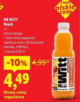 Napój Dr Witt promocja w Lidl