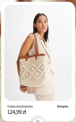 Torba makramowa Bonprix promocja w bonprix