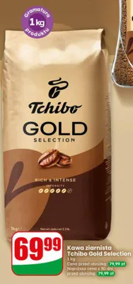 Kawa ziarnista Tchibo Gold Selection promocja w Dino