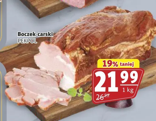Boczek carski Pekpol promocja w Prim Market