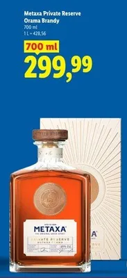 Brandy Metaxa Private Reserve Orama promocja w Lidl
