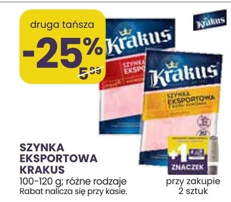 Szynka eksportowa Krakus promocja w Stokrotka