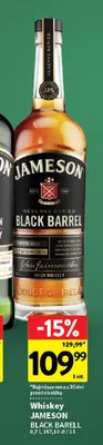 Whiskey Jameson Black Barrel promocja w Intermarche