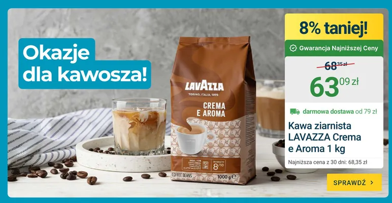 Kawa ziarnista LAVAZZA Crema e Aroma promocja w ERLI