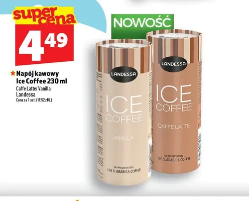 Napój kawowy Ice Coffee Landessa Vanilla promocja w TOPAZ