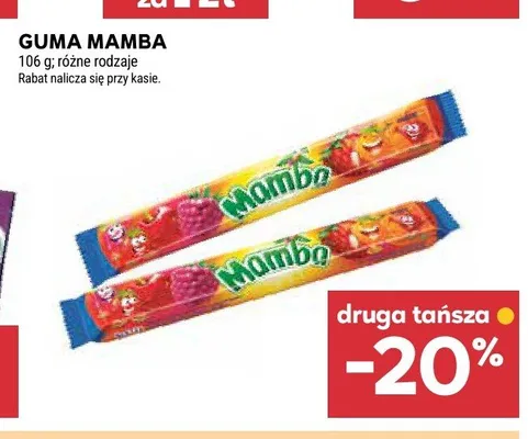 Guma rozpuszczalna Mamba promocja w Stokrotka