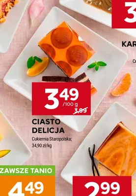 Ciasto Delicja promocja w Stokrotka
