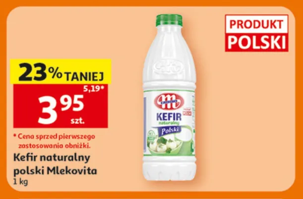 Kefir naturalny polski Mlekovita promocja w Auchan