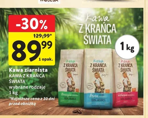 Kawa ziarnista Kawa Z Krańca Świata promocja w Intermarche