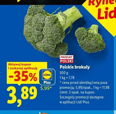 Brokuły polskie Rynek Lidla promocja w Lidl