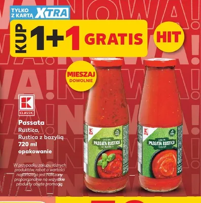 Passata Rustica z bazylią K-Classic promocja w Kaufland