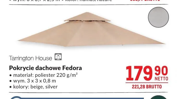 Pokrycie dachowe Fedora Tarrington House promocja w Makro