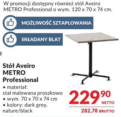 Stół Aveiro METRO Professional promocja w Makro