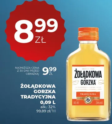 Wódka gorzka tradycyjna promocja w Duży Ben