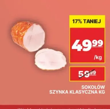 Szynka klasyczna Sokołów promocja w API Market