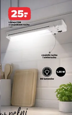 Listwa COB z czujnikiem ruchu promocja w Netto