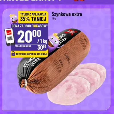 Kiełbasa szynkowa extra Madej Wróbel promocja w POLOmarket