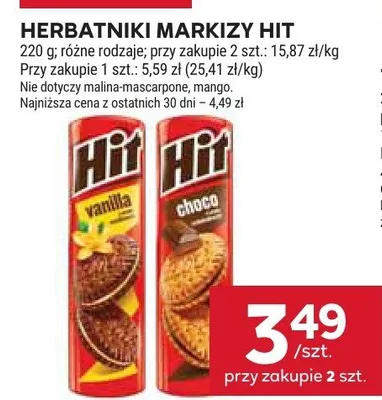 Herbatniki Markizy Hit promocja w Stokrotka