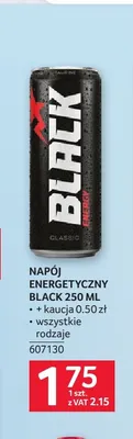 Napój energetyczny Black promocja w Selgros