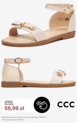 Sandały Jenny promocja w CCC
