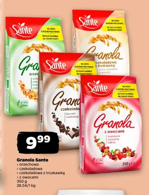 Granola Sante czekoladowa promocja w Netto