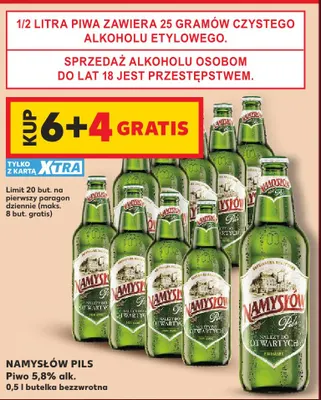 Piwo Namysłów Pils promocja w Kaufland