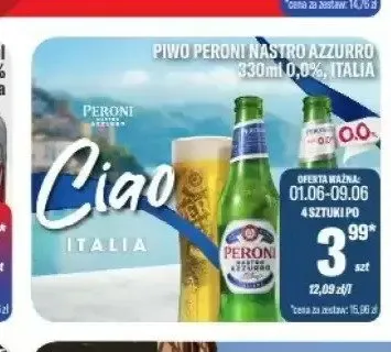 Piwo Peroni Nastro Azzurro promocja w Tomi Markt