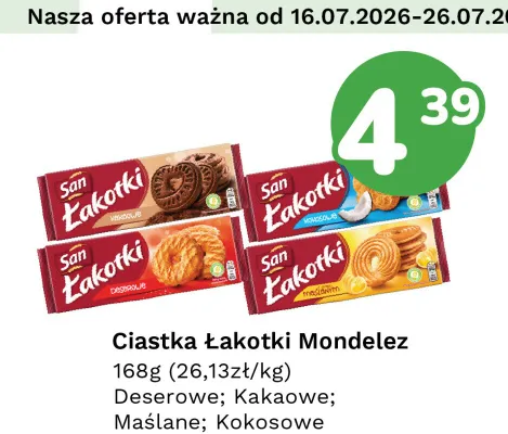 Ciastka Łakotki San Deserowe promocja w Limonka