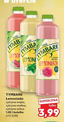 Lemoniada cytryna-malina Tymbark promocja w Kaufland