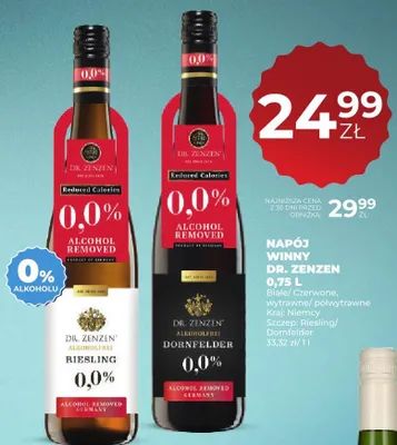 Napój winny Dornfelder czerwone promocja w Duży Ben