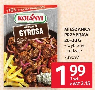 Mieszanka przypraw Kotanyi Gyros 20-30 g promocja w Selgros