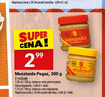 Musztarda Pegaz promocja w Twój Market